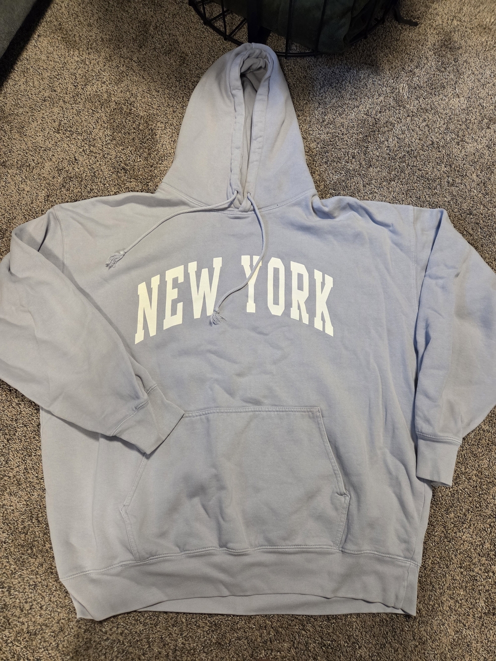 Brandy Melville Oversized Light Lavender "New York" Hoodie